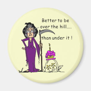 Grim Reaper Birthday Humour Magnet