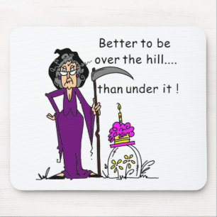 Grim Reaper Birthday Humour Mouse Mat