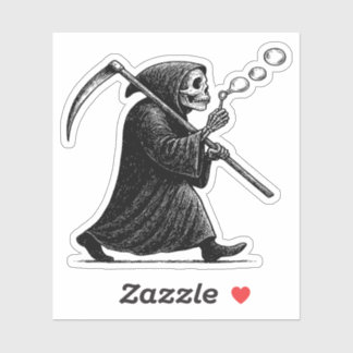 Grim Reaper Blowing Bubbles