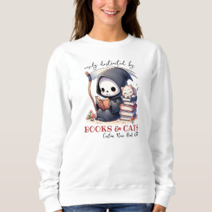 Grim Reaper Book Lover, Custom Book Club Sweatshirt