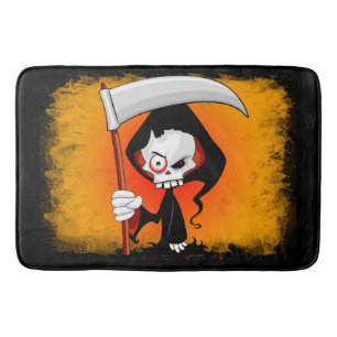 Grim Reaper Cartoon  Bath Mat