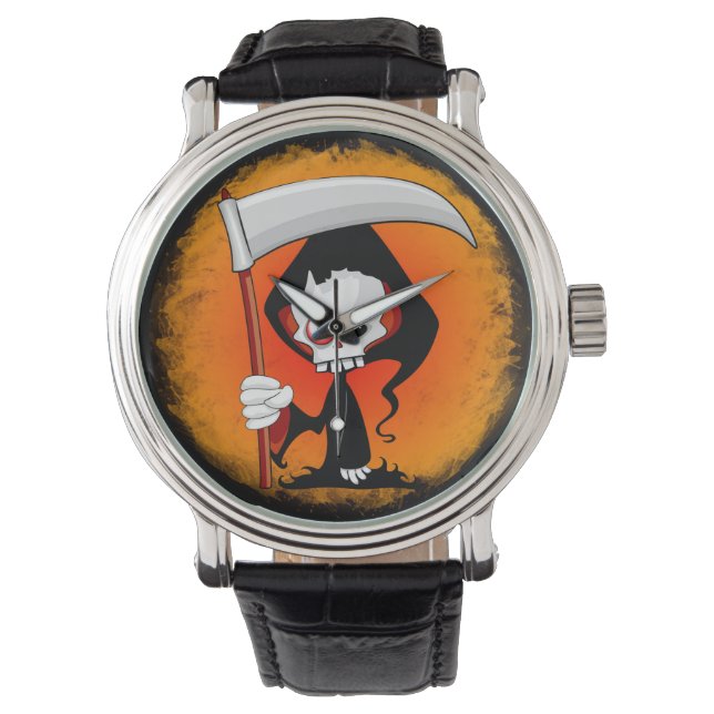 Grim Reaper Cartoon  Watch (Front)