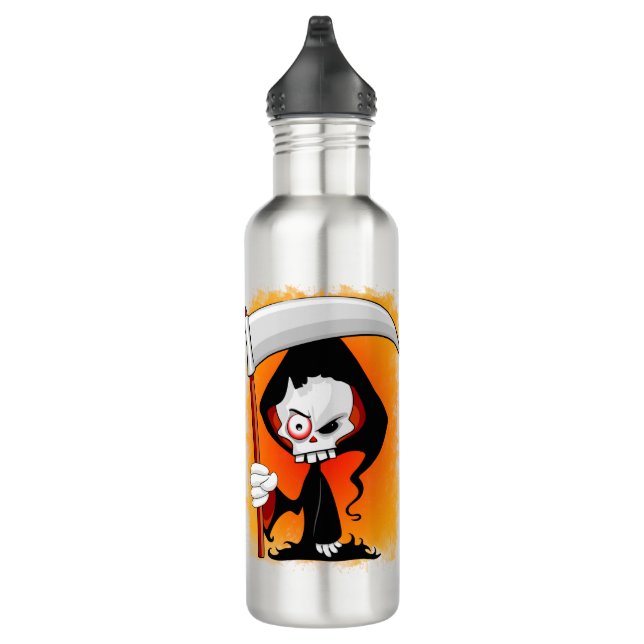 Grim Reaper Cartoon Water Bottle (Right)