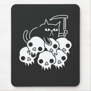 Grim Reaper Cat Mouse Mat