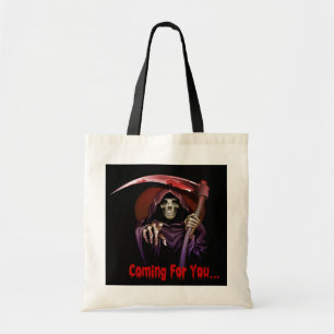 Grim Reaper Coming For You Halloween Tote Bag