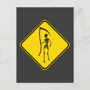 Grim Reaper Crossing! Postcard