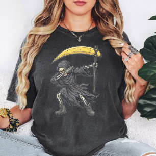 Grim Reaper Dabbing Banana Scythe Skeleton T-Shirt
