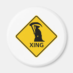 Grim Reaper / Death Crossing Highway Sig Magnet