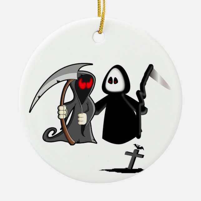 Grim Reaper Death Ornament (Front)