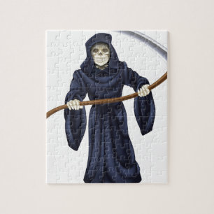 Grim Reaper Death Skeleton Jigsaw Puzzle