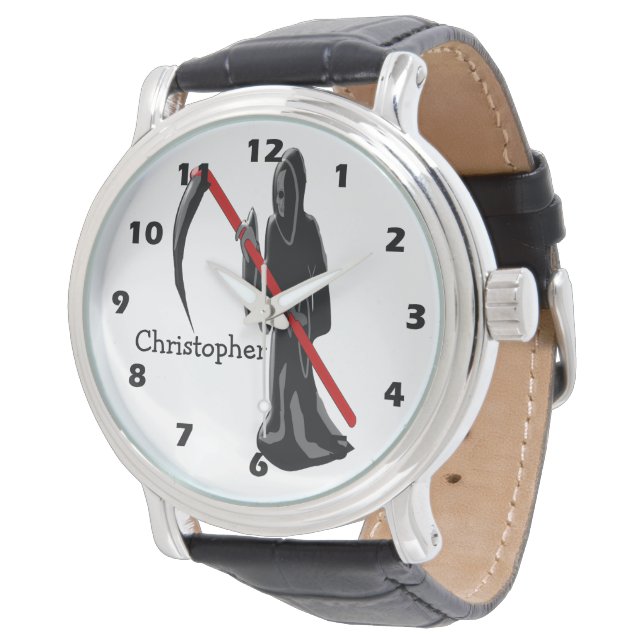 Grim Reaper Design Just Add Name Watch (Angled)