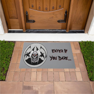 Grim Reaper Enter If You Dare Welcome Mat