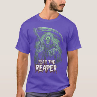Grim Reaper Fear the Reaper Swirling Fog Art Horro T-Shirt