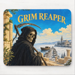 Grim Reaper, Gothic Fantasy Monster Mouse Mat