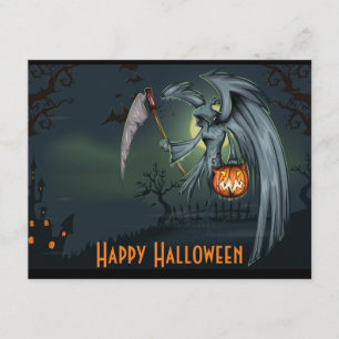 Grim Reaper Graveyard Halloween Invitation