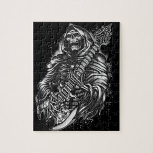Grim  Reaper Guitar Jigsaw Puzzle