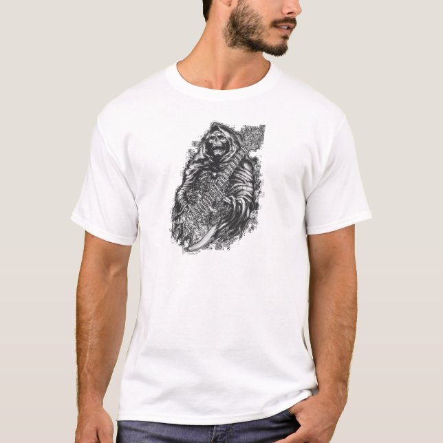 Grim  Reaper Guitar T-Shirt (Front)