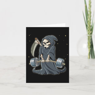 Grim Reaper Gym Weight Training Deadlift  Card