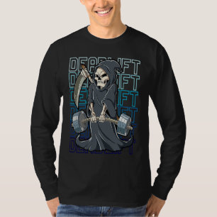 Grim Reaper Gym Weight Training Deadlift T-Shirt