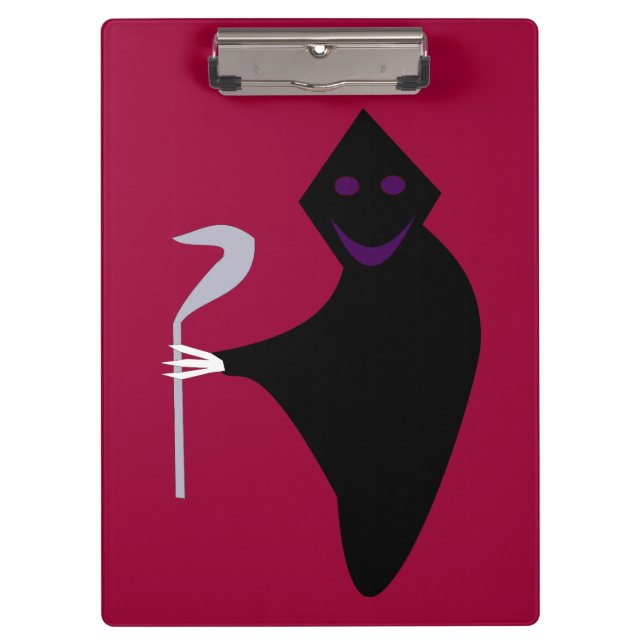 Grim Reaper Halloween Clipboard (Front)