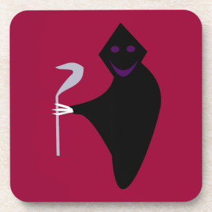 Grim Reaper Halloween Coaster