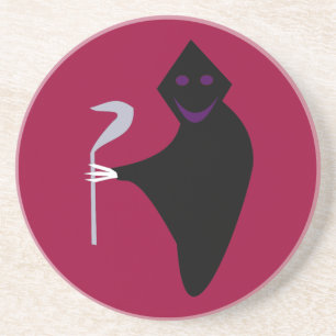 Grim Reaper Halloween Coasters