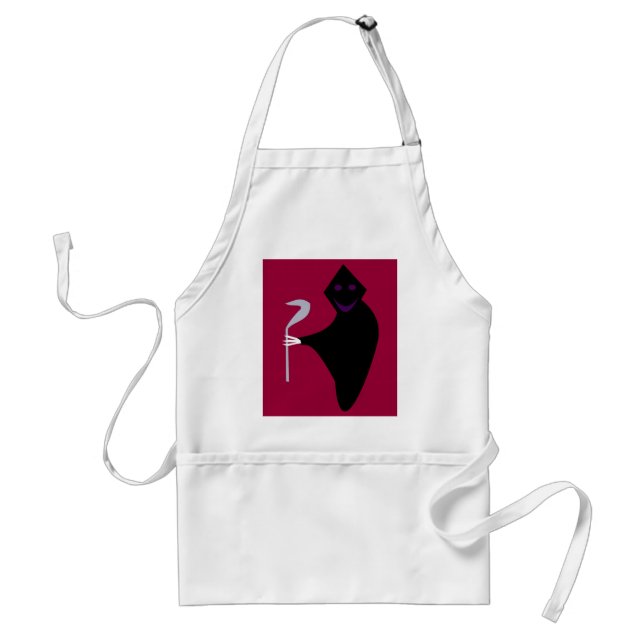 Grim Reaper Halloween Cooking Apron (Front)