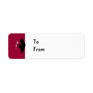 Grim Reaper Halloween Custom Present Tags