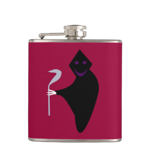 Grim Reaper Halloween Flask