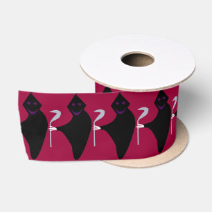 Grim Reaper Halloween Ribbon Satin Ribbon
