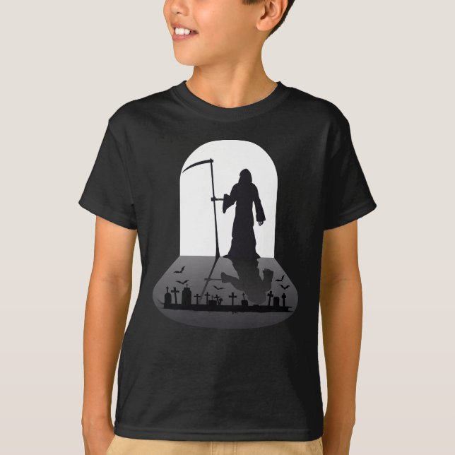 Grim Reaper Halloween  T-Shirt (Front)