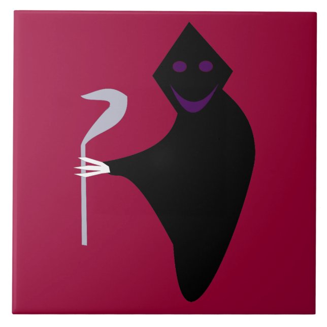 Grim Reaper Halloween Tile (Front)