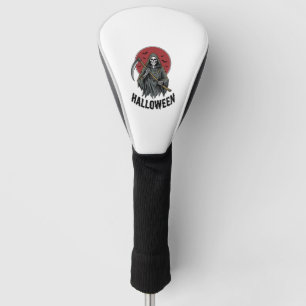 Grim Reaper Halloween Vintage Engraving Art_1 Golf Head Cover