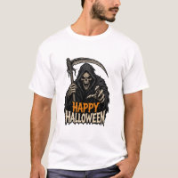 Grim Reaper Happy Halloween Scary Horror Graphic