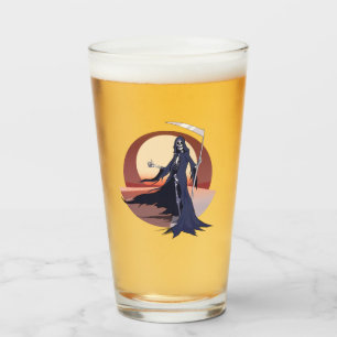 Grim Reaper Hitchhiking Glass