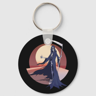 Grim Reaper Hitchhiking Key Ring