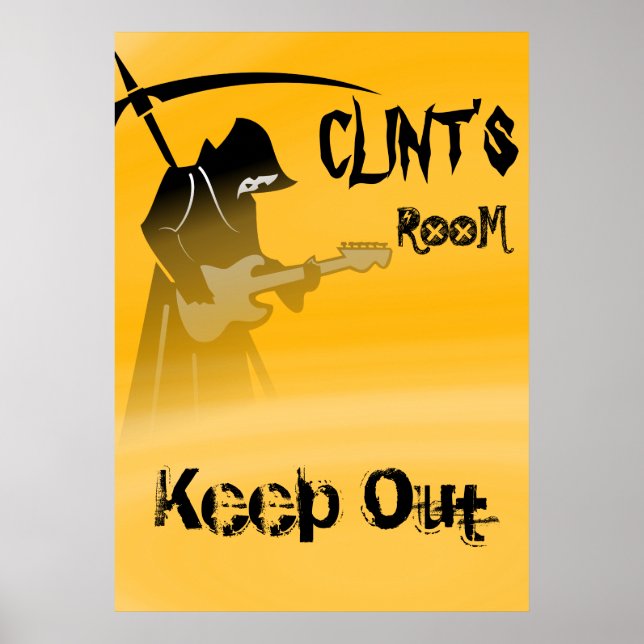Grim Reaper Keep Out Sign (Front)