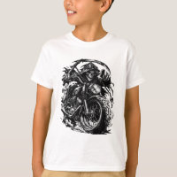 Grim Reaper Motorcycle Rider Illustration