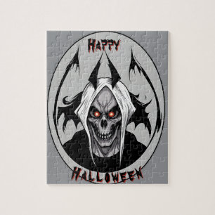 Grim Reaper Of The Blazing Eyes Jigsaw Puzzle