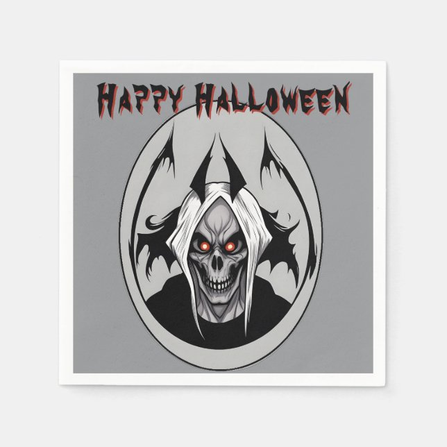 Grim Reaper Of The Blazing Eyes Paper Napkin (Front)