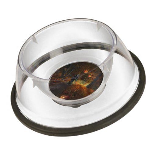 Image of Grim Reaper on jack-o'-lantern path Bowl