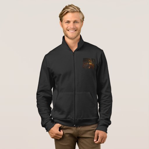 Image of Grim Reaper on jack-o'-lantern path Jacket