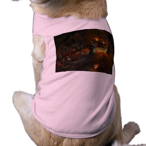 Image of Grim Reaper on jack-o'-lantern path Shirt