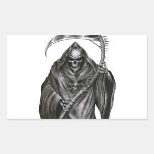 Grim Reaper Rectangular Sticker