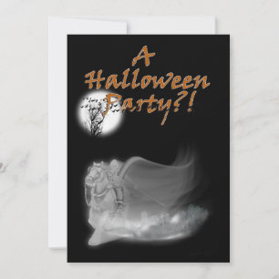Grim Reaper Rides Again Halloween Party Invitation