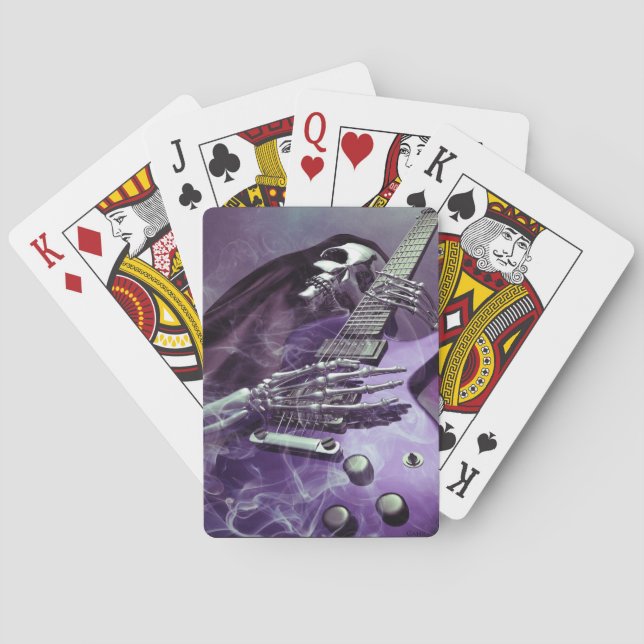 Grim Reaper’s Guitar Playing Cards (Back)