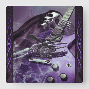 Grim Reaper’s Guitar Wall Clock