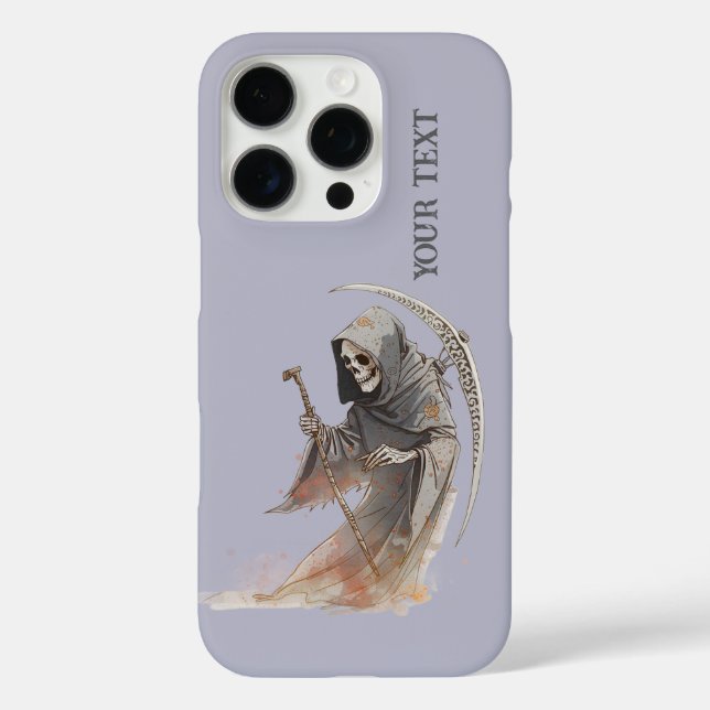 Grim Reaper Scythe iPhone 16 Pro Case. Case-Mate iPhone Case (Back)
