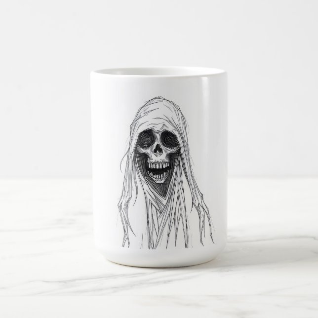 Grim Reaper Skeleton Coffee Mug (Center)