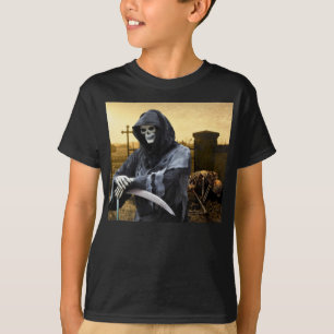Grim Reaper Skeleton. T-Shirt